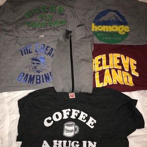 Homage XL bundle 5 shirts 1 jacket